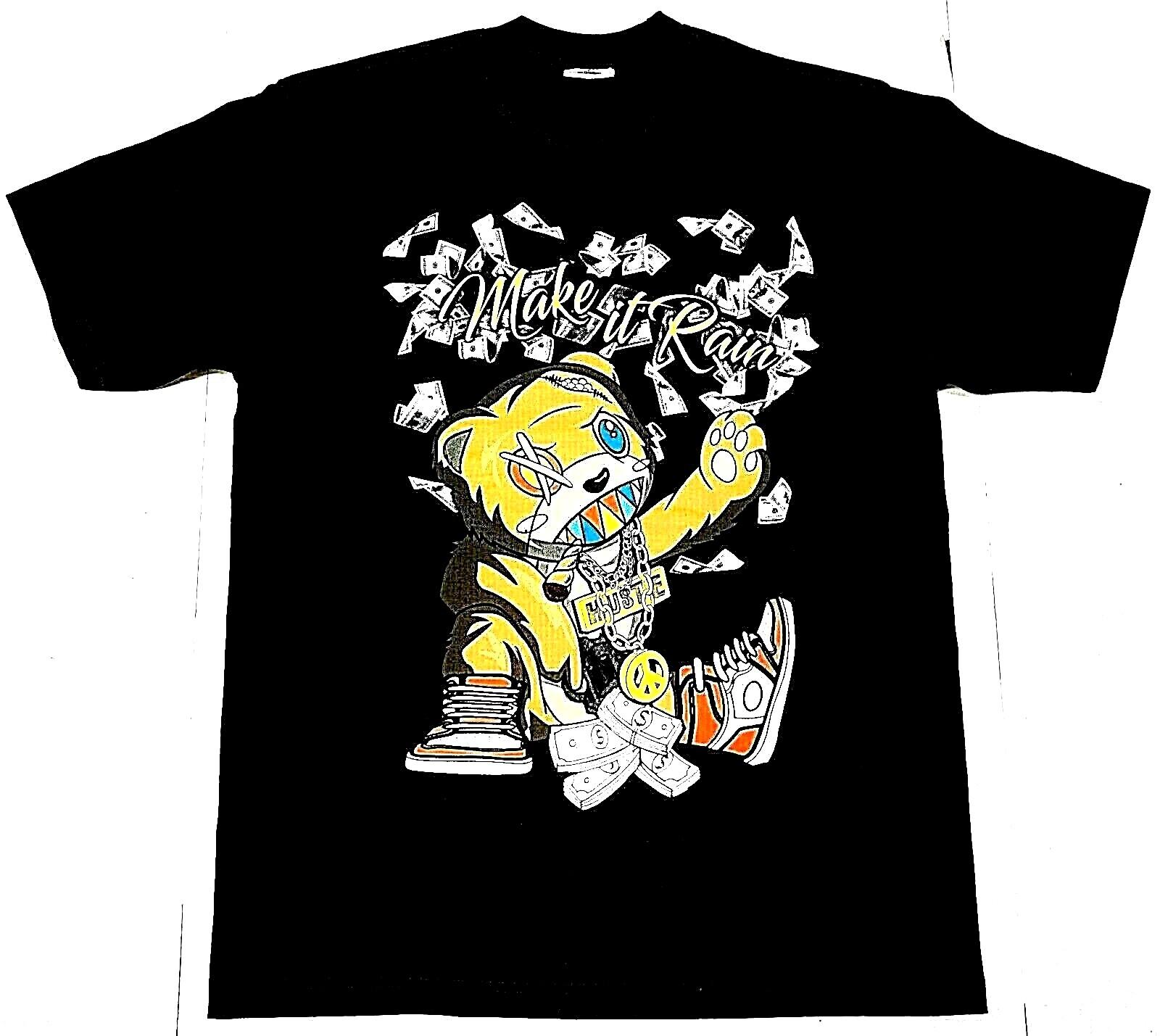 MAKE IT RAIN T-shirt Urban Streetwear Cash Money $ Hustle Men s Tee New S