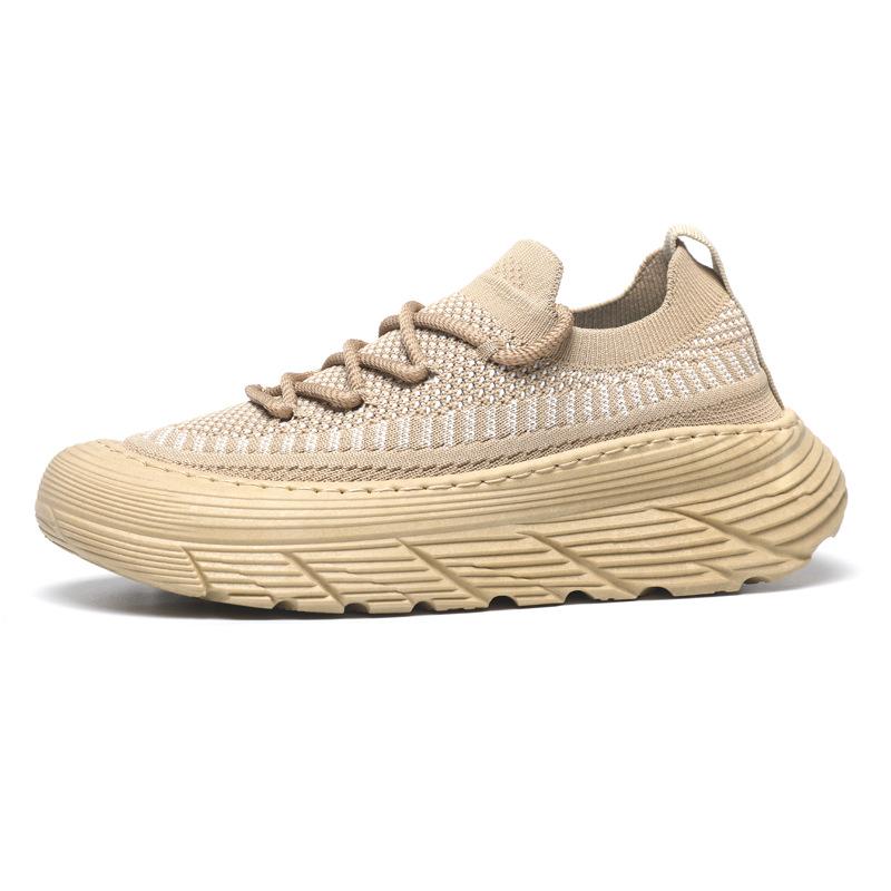 Meshschuhe Herren Herbst neu atmungsaktiv Fly-Knit Socken Schuhe Herren lässig vielseitig Sport Laufschuhe Plateau Meshschuhe