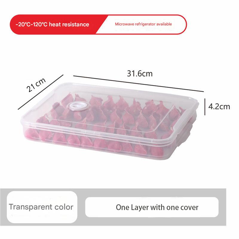 

Контейнеры для хранения в холодильнике Контейнеры для хранения продуктов Многослойный прозрачный контейнер для пельменей Контейнер для свежих продуктов для холодного хранения Кухонные контейнеры светло-серый