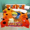 Uzumaki N-Naruto Bedding Set Cartoon Anime Quilt Cover Children Bedroom Bedclothes Boy Duvet Cover Polyester Bedspread Gift