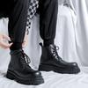 Ręcznie robione buty męskie sznurowane skórzane buty codzienne dla mężczyzn płaska platforma buty do chodzenia obuwie zewnętrzne mokasyny oddychające sneakersy