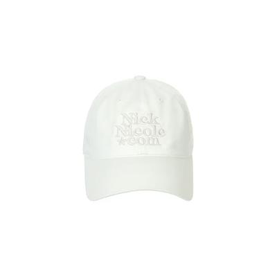 NN DOTCOM SIGNATURE BALL CAP_REAL WHITE