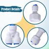 24x 1/4" Od Tube Fittings for Osmosis Water Fitting Professional Push To Connect