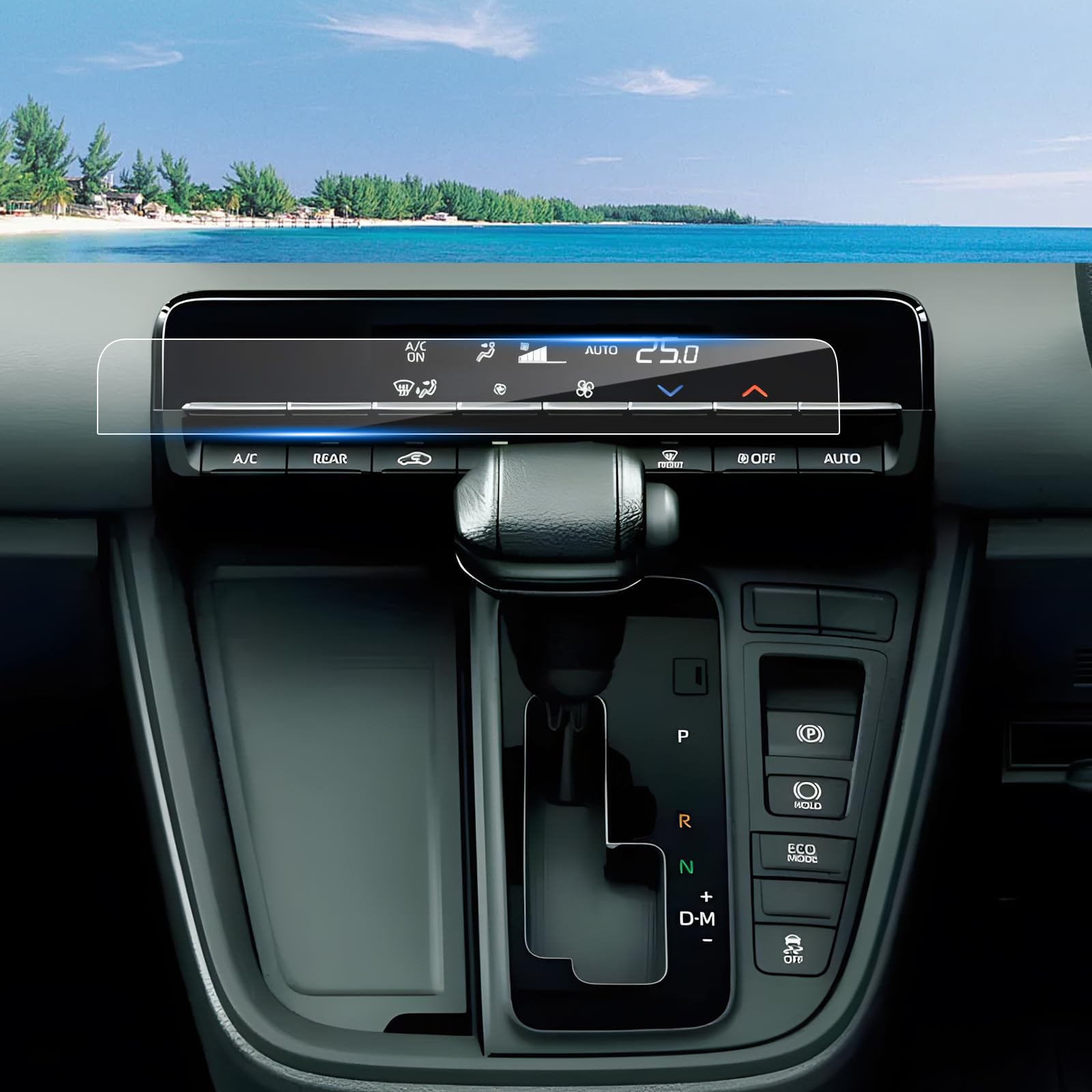 

Coleya Front Automatic Air Conditioner Panel Protector for New Toyota 90 Series Touch Easy Car Custom Parts Noah/Voxy (2022~), TPU, Scratch-Resistant,