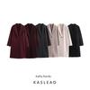 Kaslead New Arrival Women's Clothing Fashion Style Fashion All-Match Button Decoration Soft Coat Outwear 4344660