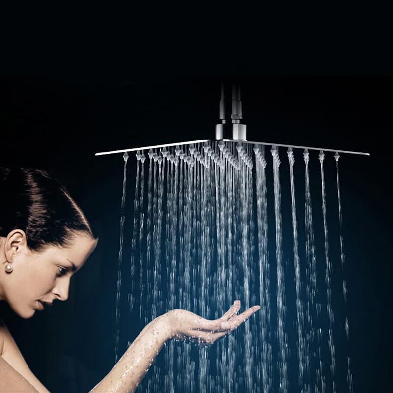 MDNG 12-inch Pressurized Stainless Steel Shower Head