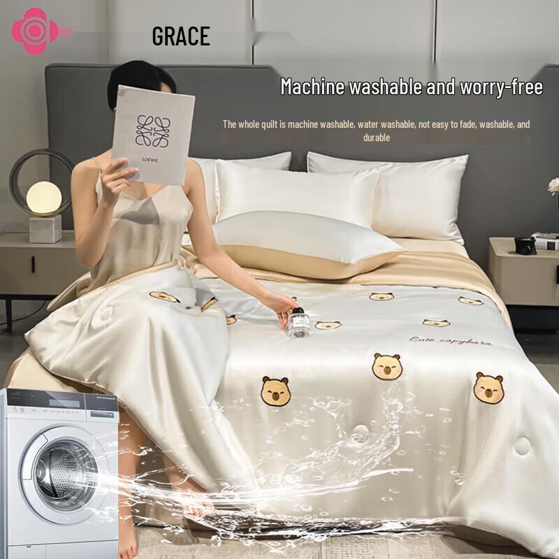 Grace Washed Cotton Summer Quilt Set