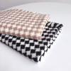 Black White Cherkered  Cashmere Imitation  Scarf Shawl For Women