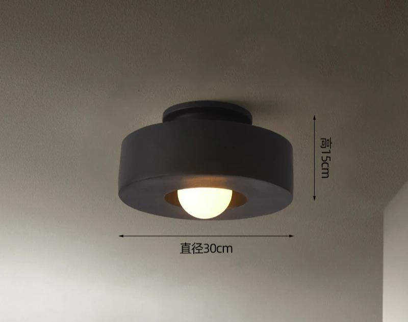 Потолочное освещение светодиодное коридорное светодиодное macaron минималистичное маленькое освещение для спальни E27 wabi sabi круглое освещение для коридора и балкона