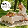 Pesi Robusti per Tovaglia, Peso a Forma di Cuore in Marmo, Peso per Copritavola con Clip Metallica per Matrimoni, Copritavola per Feste all'Aperto, Picnic, Cena