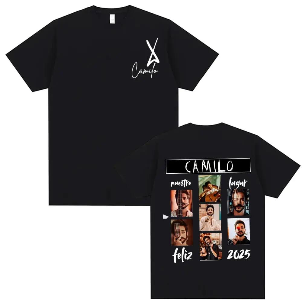 

Summer Arrival Mens Clothes Tee Shirt Homme Graphic T-Shirts Men Tshirt for Men Ropa Hombre Singer Camilo La Tribu Album Cove... S