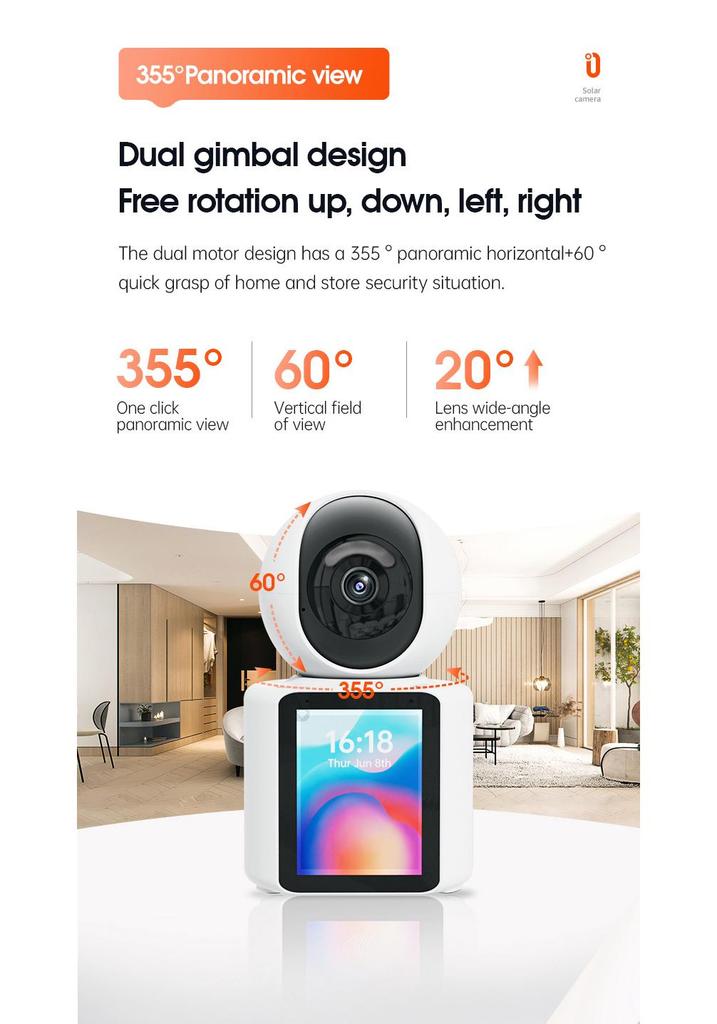 Smart WiFi Video Call Camera with Remote Intercom and Voice Activation