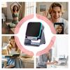 Haut-parleur à Induction Sans Fil Auto-inductif Lumière RGB 8 Modes Support de Téléphone Son Surround Haut-parleur Bluetooth Portable Support de Téléphone