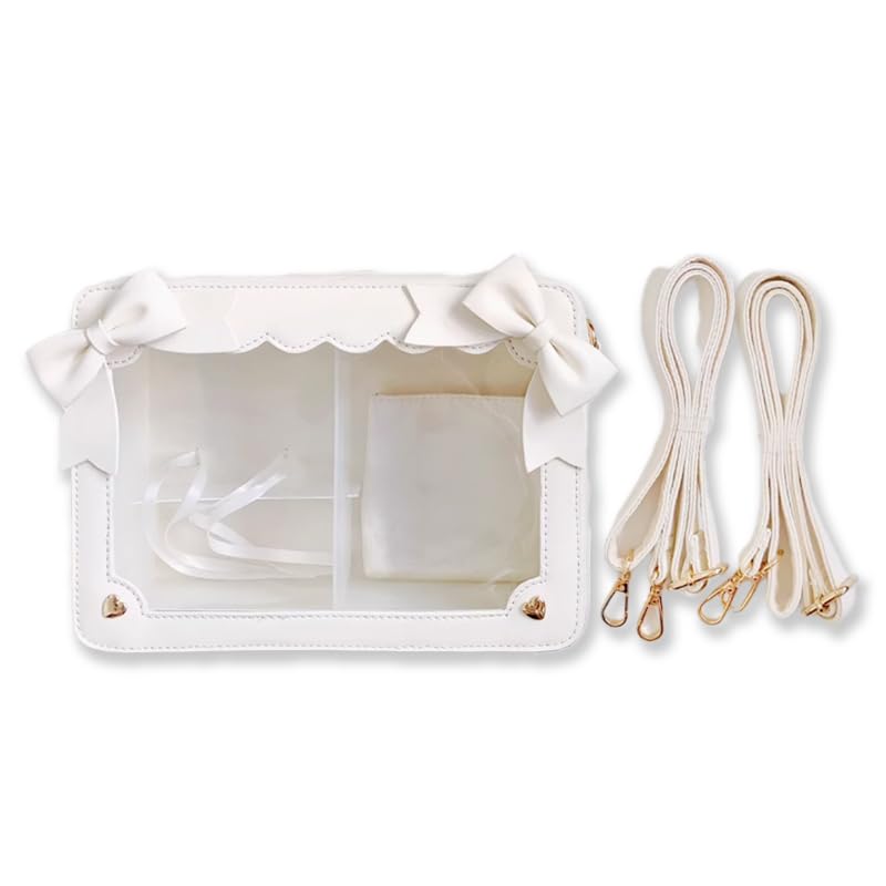 Multi-functional Ita Bag with Dividers (Small) / White, Otaku Goods, G.trigger Ita Bag, Clear Bag [Parallel Import]