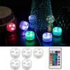 LED Underwater Light Adjustable Color Changing Submersible Pool Lamp for Outdoor Garden Pond Vase Accent Lighting