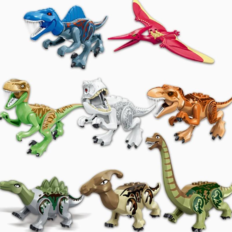 Dinosaurs World Dinosaurs Model Diy Bricks Toys Building Blocks Assemble Educational Toys For Kids Xmas Gifts