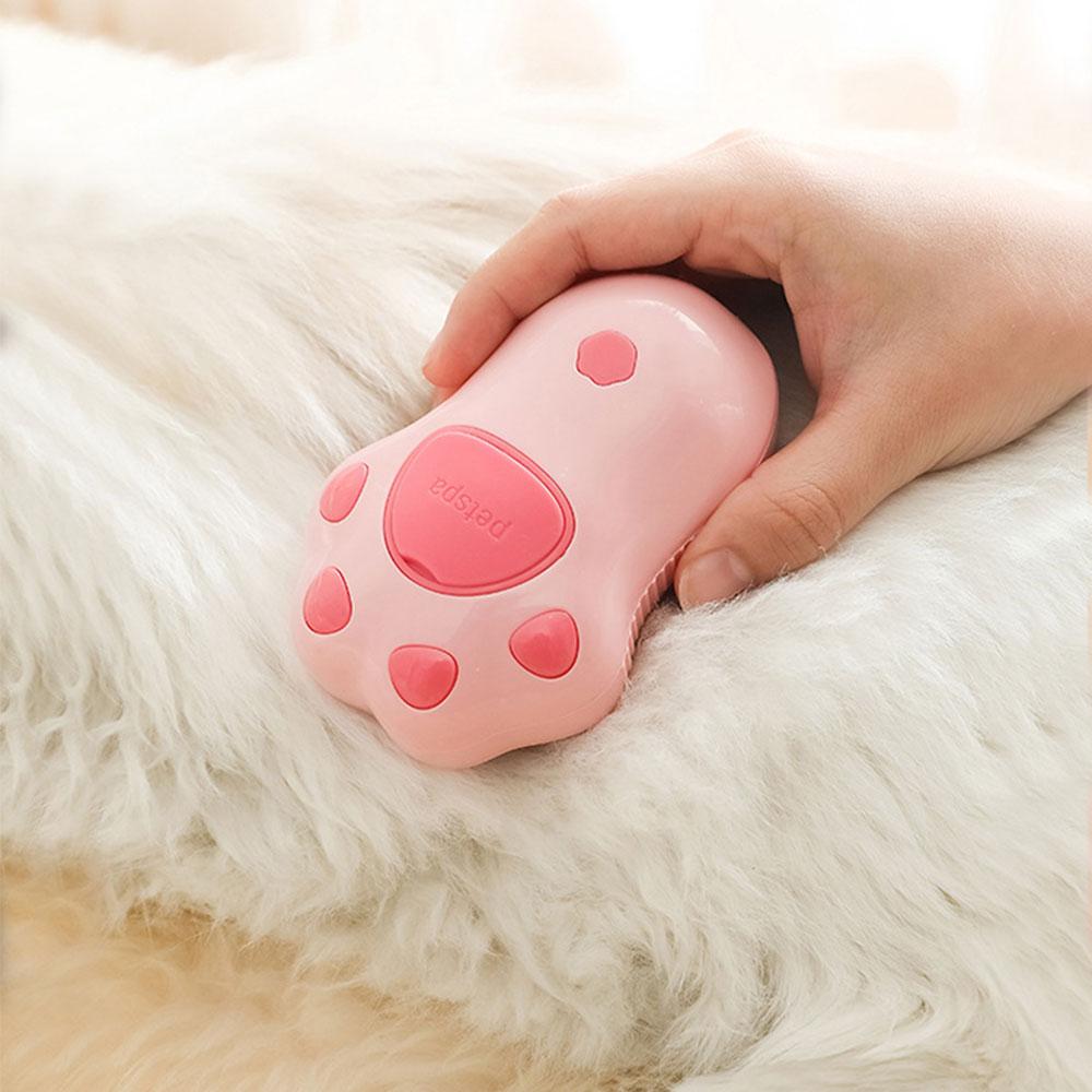 Dog Cat Steamy Brush 3 IN 1 Puppy Pet Comb Electric Spray Brush Cute Paw Hair Remover Combs Self Cleaning Dog Cat Grooming