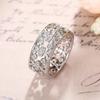 French Light Luxury Hollow Palace Rings for Women Small Fresh Flower Index Finger Ring Natural Snowflake High-grade Ring