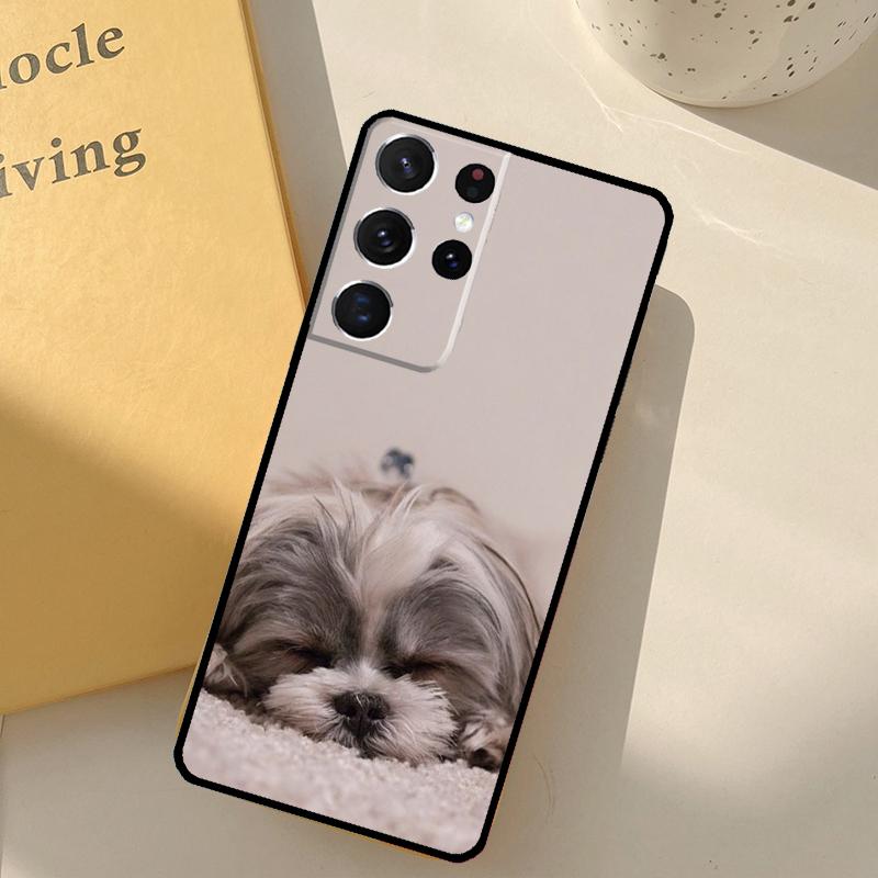 Shih Tzu Dog Phone Case For Samsung Galaxy S25 S20 S21 S22 S23 S24 Ultra S9 S10 Plus S25 FE Cover Shell