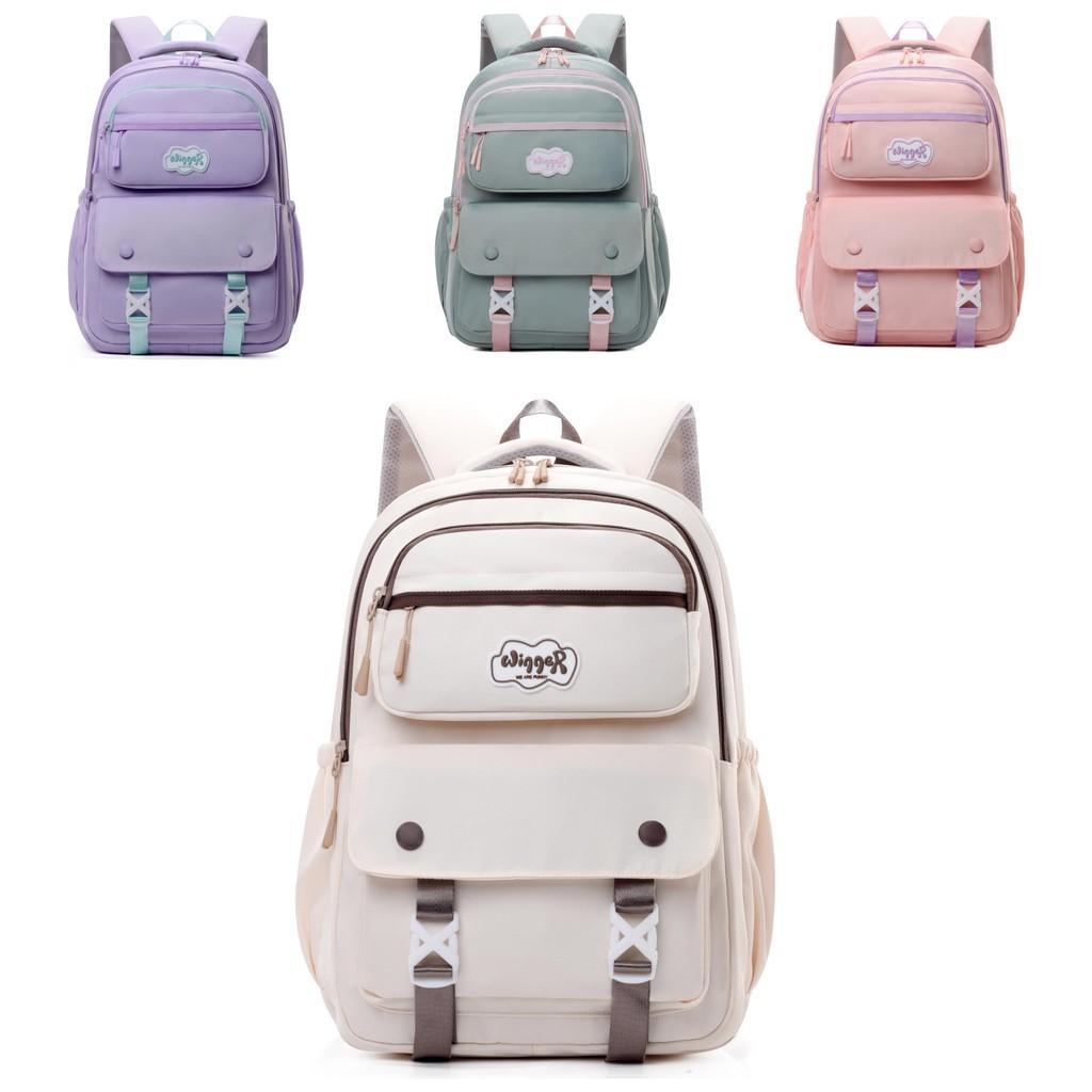Fashionable Unisex Lightweight School Backpack With Ergonomic Shoulder Straps In Multiple Colors