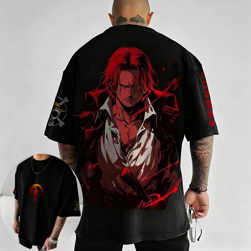 Men s T-shirt, Fragrant Summer Anime T-shirt, Boys  Short Sleeve 2XS