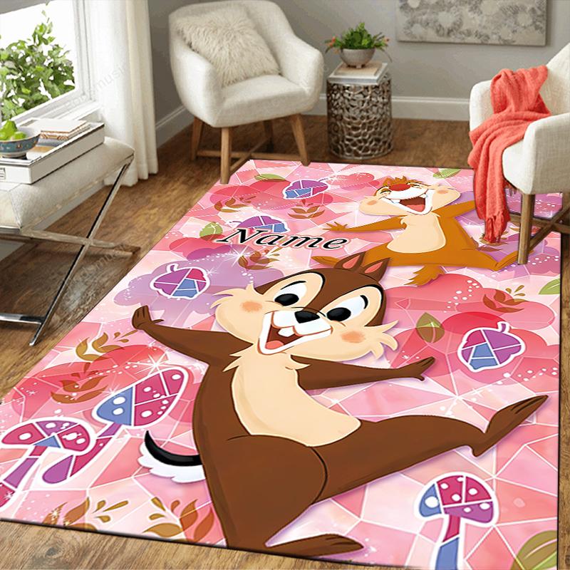 Custom 1Pc Floral Chip Dale Adventure Rug Office Carpet Indoor Outdoor Entrance Doormat Nonslip Soft And Comfortable Living Room D91616