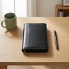 PU Leather Portfolio Binder Cover 6-Ring Business Notebook Loose Leaf Notebook  Conference Use