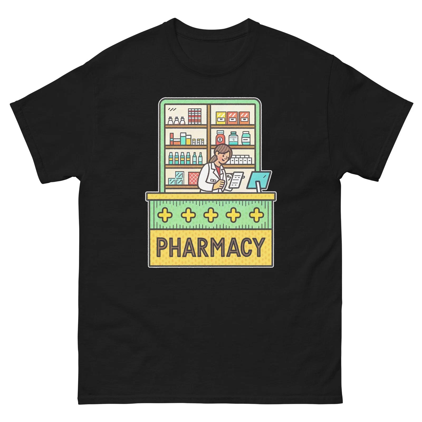 

Pharmacy Everyday Location Building Place T-Shirt XL