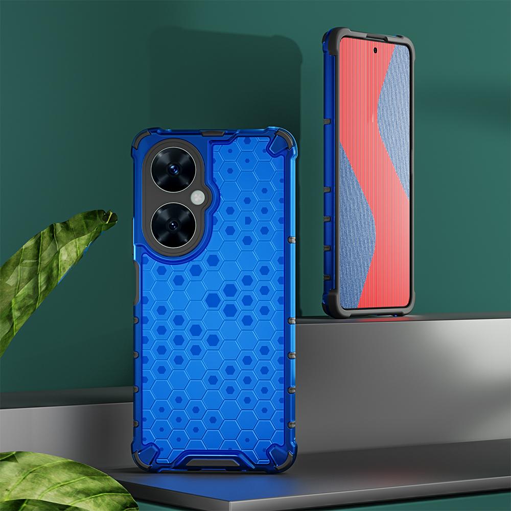 KEYSION Custodia blindata antiurto per Huawei Nova 11i 11 Pro in Silicone+PC Trasparente a nido d'ape Cover per telefono per Huawei Nova Y91 Y71
