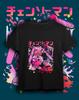 Summer Japanese Anime Chainsaw Man Graphic Print TShirt Men Women Fashion Casual Crew Neck Short Sleeve Plus Size Unisex T Shirt