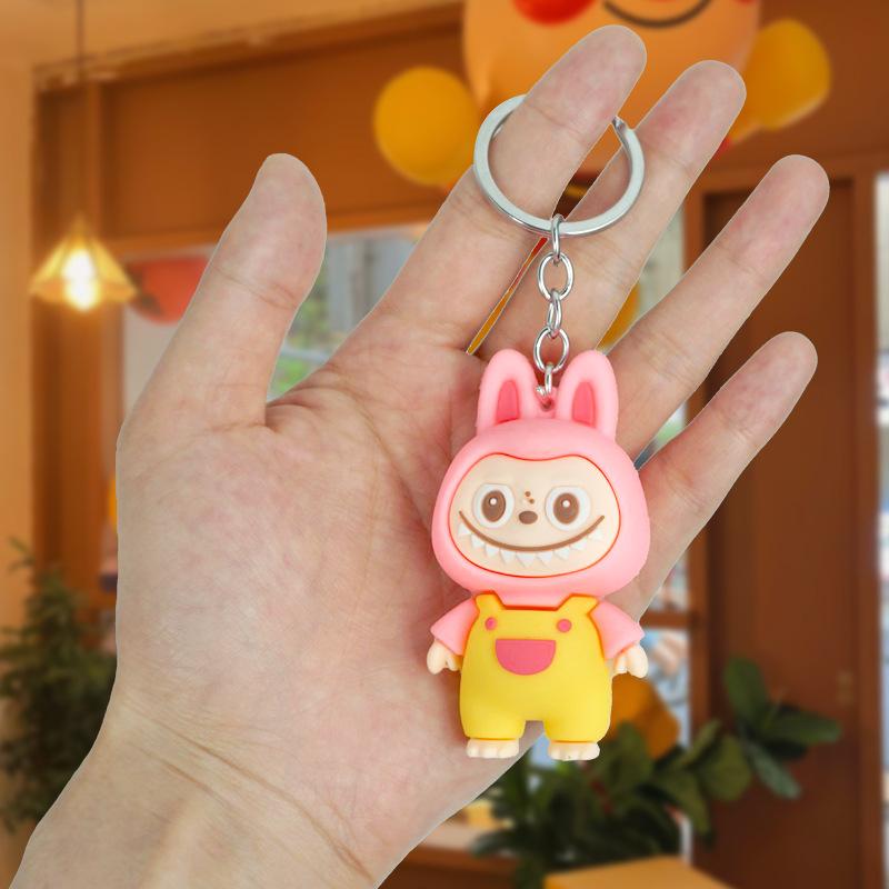 Cartoon Sheep Keychain Cute Sheep Doll Schoolbag Car Key Chain Pendant
