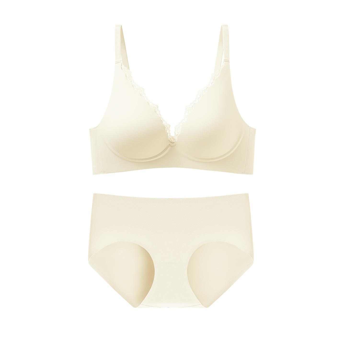 

Stylish and simple lace, comfortable and seamless upper support, breathable and anti-sagging bra 85b(recommended 65-72.5kg ) шампанського