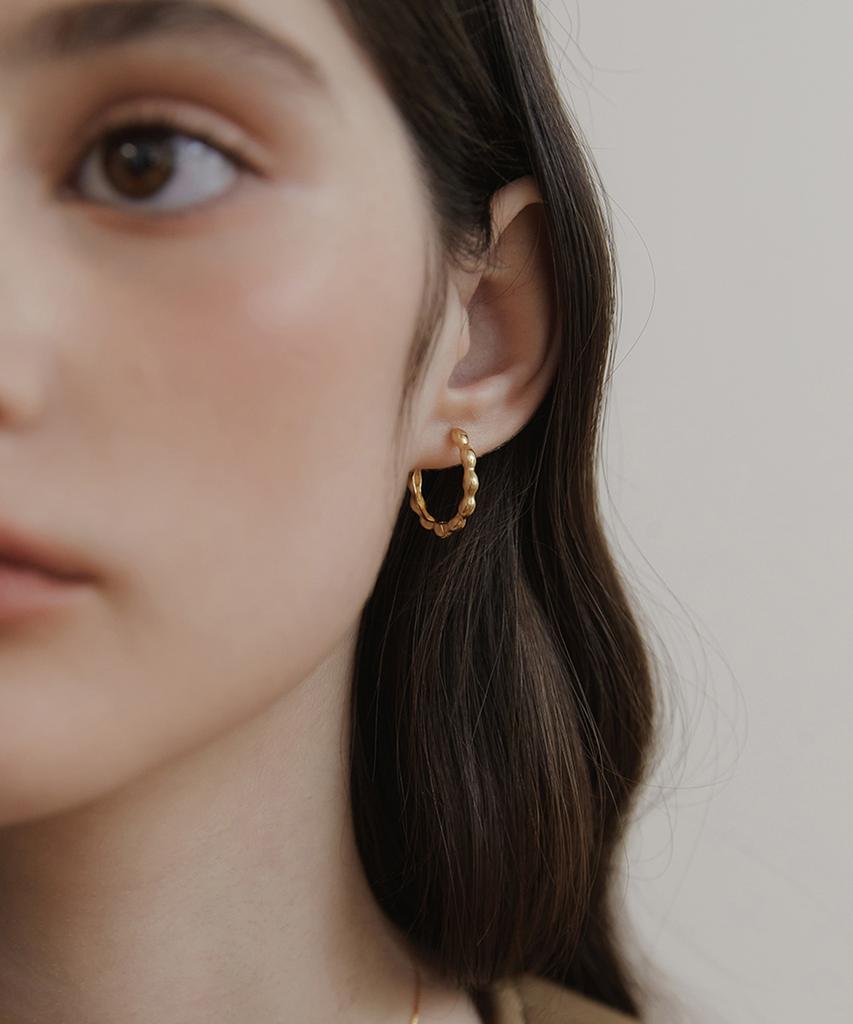Tatiana Bubble Link Hoop Earrings Ec3133