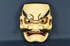 Used Vintage Japanese Susanoo-no-Mikoto for "Bicchu Kagura" Wood Carving Mask