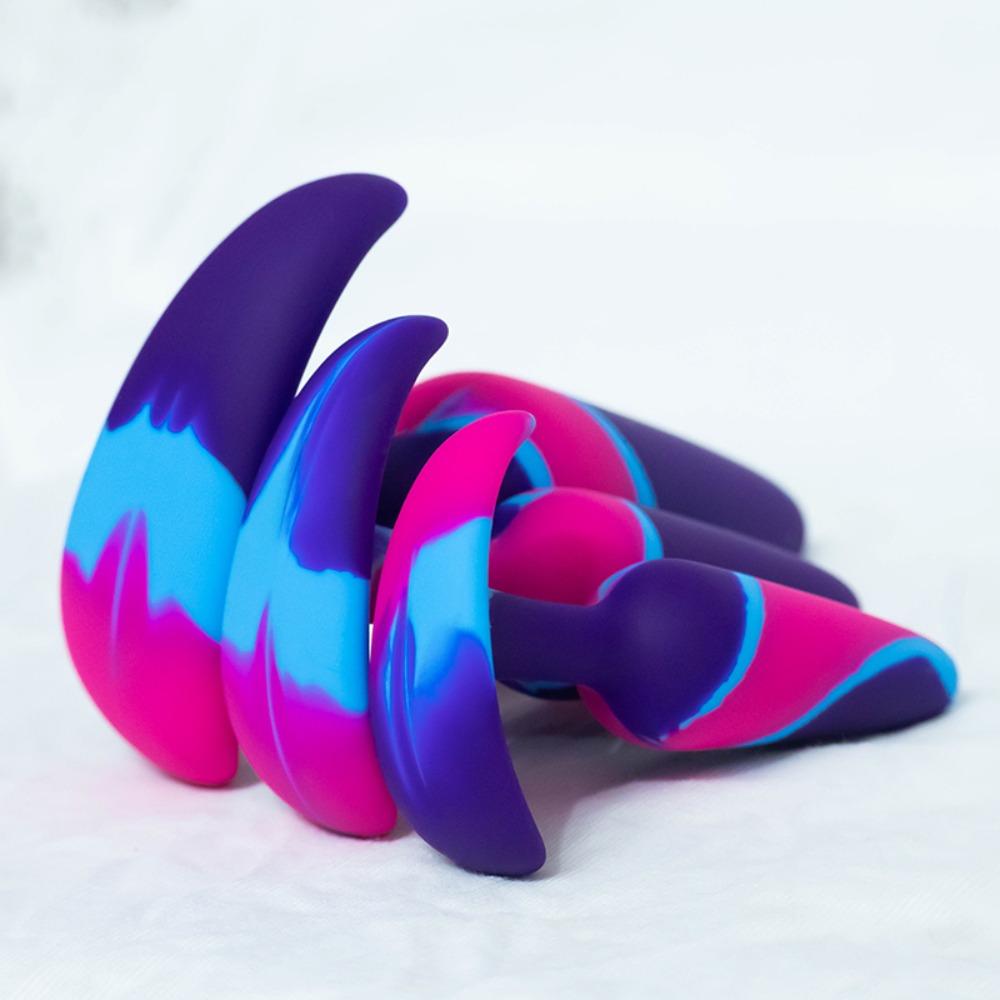 Colorful Colors Silicone Anal Butt Plug Dildos Prostate Massager Anal Vaginal Stimulator Adults Games Sex Toys for Women Adults