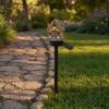 Yousheng Solar Mushroom House Light, Garden Fairy Tale Cottage Solar Light, Outdoor Waterproof Solar Lawn Light with Spike for Yard Patio