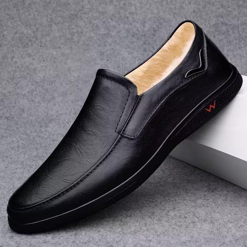 Scarpe casual in pelle per raccogliere perdite pelle morbida suole morbide Scarpe Doudou coprono i piedi