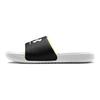 Under Armour Ansa Sandale à Glissière Fixe GS Blanc Noir Chaussures de Sport Enfant 3023789-103