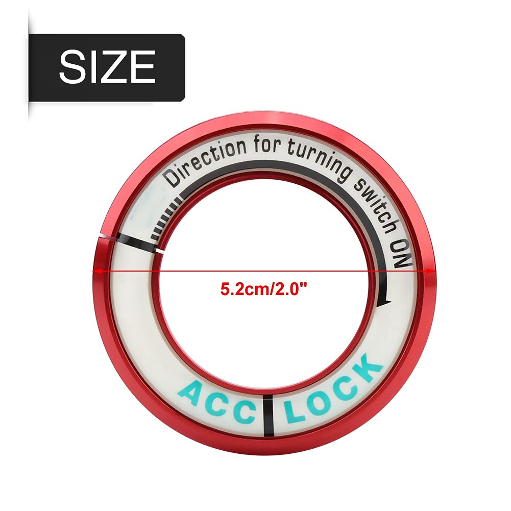 EBTOOLS Car Ignition Switch Decoration Ring Circle Keyhole Cover Trim for Excelle XT GT