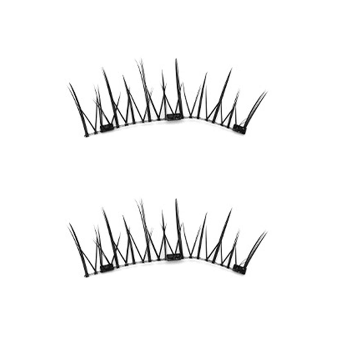 

1 набор магнитных ресниц с пинцетом, естественно выглядящие магнитные накладные ресницы с аппликатором, инструменты для макияжа глаз для женщин и девочек B