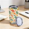 591ml Car Tumbler Autumn maple leaf elements Straw Cup Leakproof Tumbler Portable Tumbler Straight Tumbler Tumbler With Lid