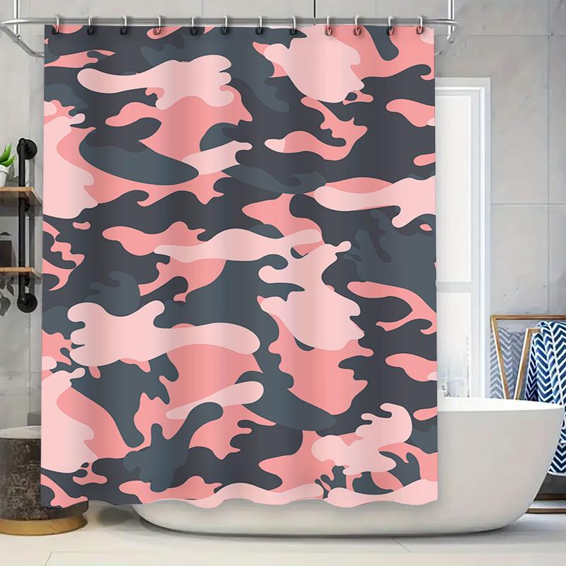 

Beautiful Blue White Floral Deer Fox Shower Curtain Bathroom Decor Accessories Extra Long Size for Bathtub (180 x 275 cm) 90x180cm