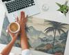 Durable Anti-Slip Desk Mat Tropical Landscape 90x45 Cm