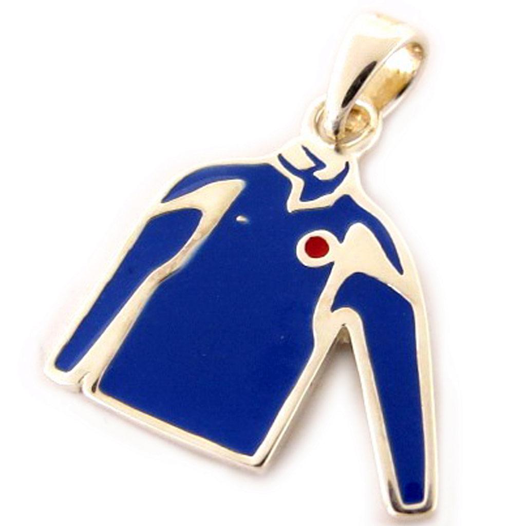 

Les Trésors De Lily [K9316] - Серебряный кулон «Синий джерси»