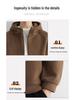 Men's Double-Sided Coral Fleece Hooded Jacket - Autumn/Winter 2025 Style, Thickened and Warm for Outdoor Casual Wear