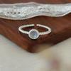 Retro Heavy Industry S plain ring, non-fading opening adjustable index finger ring