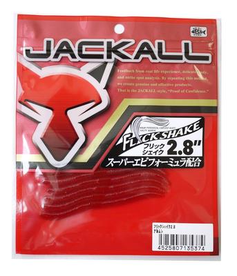 Jackall Flick Shake Inch Red Worm 2.8