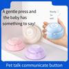 1PC Jouets pour Chien Communication Animale Boutons Sonores Parler Interactif Entraînement Enregistrements Artefacts Sonores Presser Fournitures pour Chat