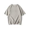 Short Sleeved T-shirt for Men's Loose and Thin Ice Silk Front Shoulder Plus Size Half Sleeved T-shirt