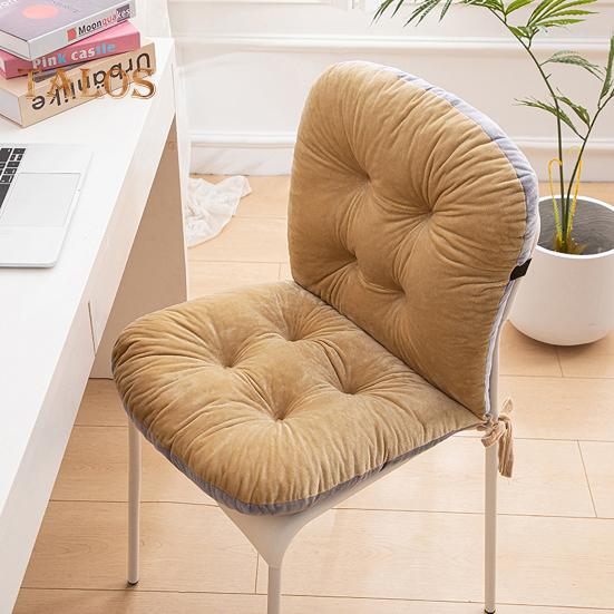 Winter Desk Chair Cushion with Fixing Strap for Anti-slip Thickened Good Elasticity And Softness Keep Warm Office Chair Seat Cushion Rocking Chair